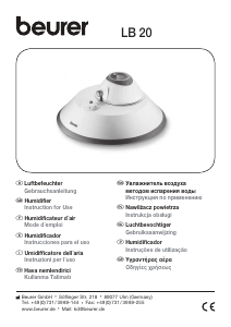 Bedienungsanleitung Beurer LB 20 Luftbefeuchter