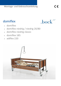 Bedienungsanleitung Bock Domiflex 185 Krankenbett