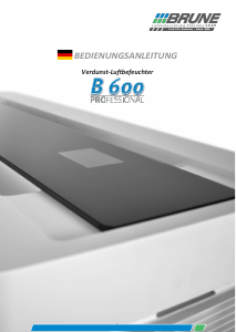 Bedienungsanleitung Brune B 600 Luftbefeuchter