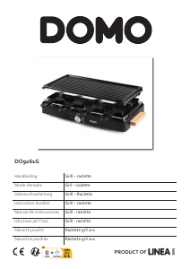 Bedienungsanleitung Domo DO9261G Raclette-grill