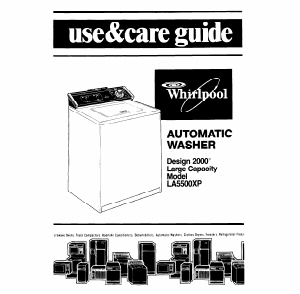 Manual Whirlpool LA5500XP Washing Machine