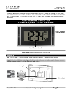 Handleiding La Crosse 519-1416 Klok