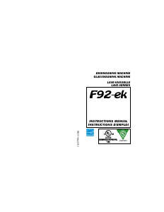 Handleiding Lamber F92-ek Vaatwasser