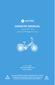 Handleiding Lectric XP 3.0 Elektrische fiets