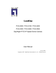 Handleiding LevelOne FCS-4500 IP camera