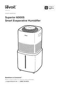 Manual Levoit Superior 6000S Humidifier