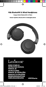 Manuale Lexibook HPBT010 Cuffie