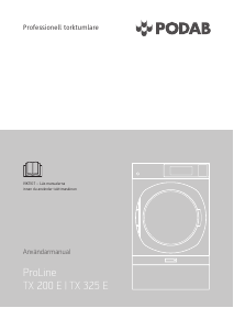 Bruksanvisning PODAB ProLine TX 325 E Torktumlare
