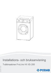 Bruksanvisning PODAB ProLine HX 65-280 Tvättmaskin