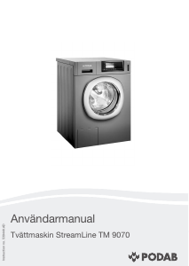 Bruksanvisning PODAB StreamLine TM 9070 Tvättmaskin