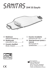 Handleiding Sanitas SHK 55 Easyfix Warmtekussen