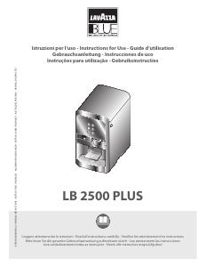 Manuale Lavazza LB 2500 Blue Plus Macchina per espresso