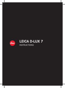 Handleiding Leica D-LUX 7 Digitale camera