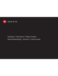 Handleiding Leica SF 40 Flitser