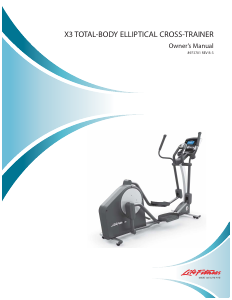 Manual Life Fitness X3 Cross Trainer