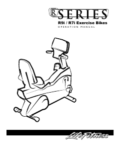 Handleiding Life Fitness R9i Hometrainer