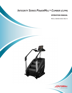 Manual Life Fitness CLPM Integrity Series PowerMill Stepper
