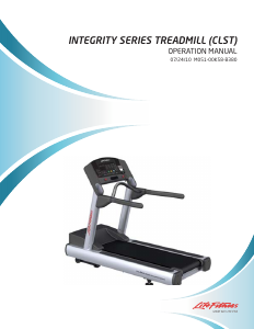 Handleiding Life Fitness CLST Integrity Series Loopband