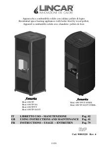 Manual Lincar Annarita 698 TP Pellet Burner