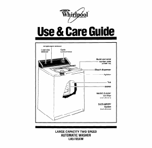Handleiding Whirlpool LA5705XW Wasmachine