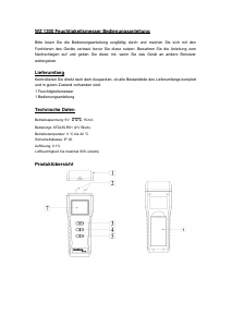 Bedienungsanleitung Technoline WZ 1300 Feuchtigkeitsmesser