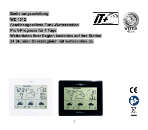 Bedienungsanleitung Technoline WD 4012 Wetterstation
