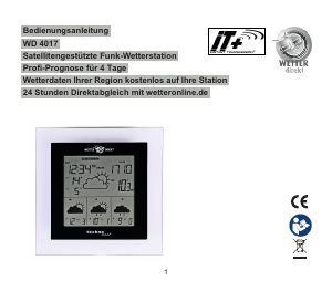 Bedienungsanleitung Technoline WD 4017 Wetterstation
