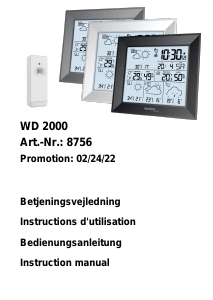 Bedienungsanleitung Technoline WD 2000 Wetterstation