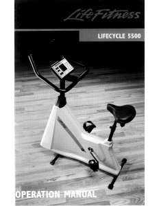 Handleiding Life Fitness 5500 Lifecycle Hometrainer