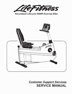 Handleiding Life Fitness 5500R Lifecycle Hometrainer