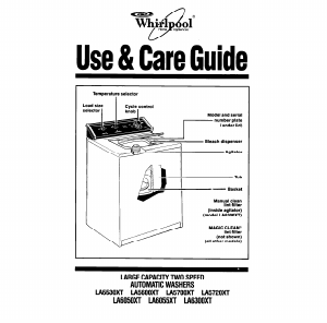 Manual Whirlpool LA6055XT Washing Machine