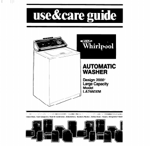 Manual Whirlpool LA7460XM Washing Machine