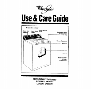 Manual Whirlpool LA9100XT Washing Machine