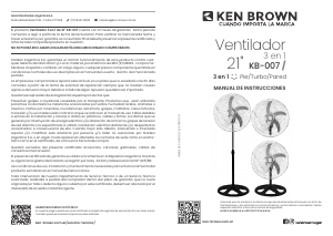 Manual de uso Ken Brown KB-007 Ventilador