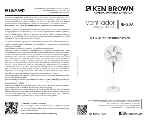 Manual de uso Ken Brown FE-20A Ventilador