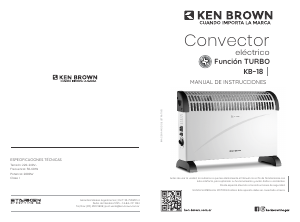 Manual de uso Ken Brown KB-18 Calefactor