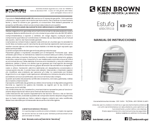 Manual de uso Ken Brown KB-22 Calefactor
