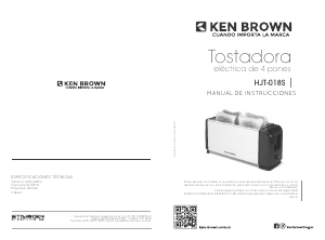 Manual de uso Ken Brown HJT-018S Tostador