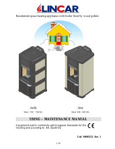 Manual Lincar Siria 840 Pellet Burner