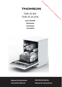 Mode d’emploi Thomson TDW 45 SILVER Lave-vaisselle