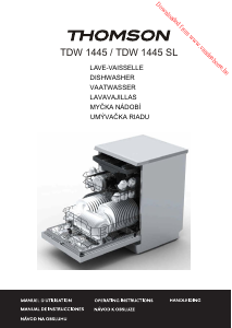 Manual de uso Thomson TDW 1445 Lavavajillas