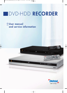 Handleiding Targa DRH 5700x DVD speler
