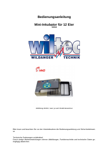 Bedienungsanleitung Wiltec 52016 Inkubator