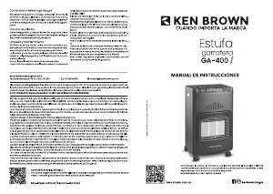 Manual de uso Ken Brown GA-400 Calefactor