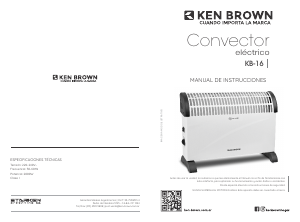 Manual de uso Ken Brown KB-16 Calefactor