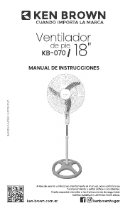 Manual de uso Ken Brown KB-070 Ventilador