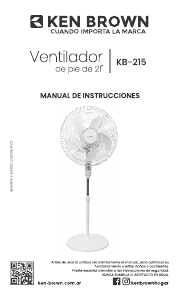 Manual de uso Ken Brown KB-215 Ventilador