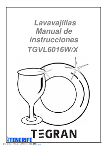 Manual de uso Tegran TGVL 6016 W Lavavajillas