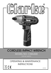 Manual Clarke CIWLI 300 Impact Wrench