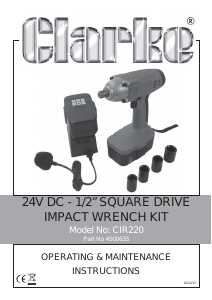 Manual Clarke CIR 220 Impact Wrench